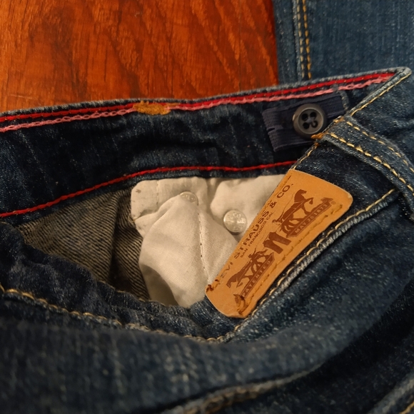 2012 Levi's Skinny Flare Girls Blue Jeans 16 Regular - Picture 7 of 7